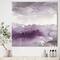 Designart - Midnight at the Lake II Amethyst and Grey - Shabby Chic Canvas Artwork